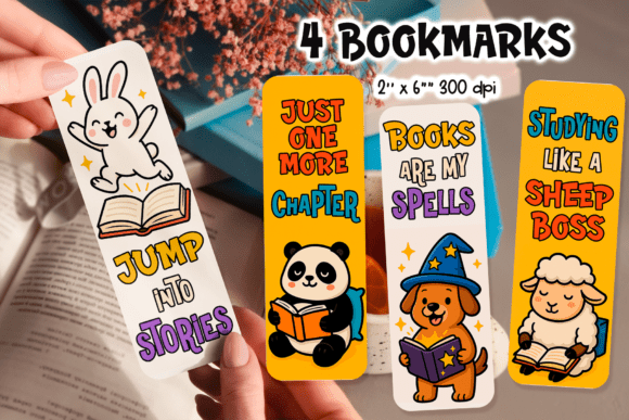 Adorable Bookmarks: Fun Printable PNGs for Readers