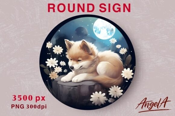 Animal Round Sublimation: A Charming Design for Creative Projects