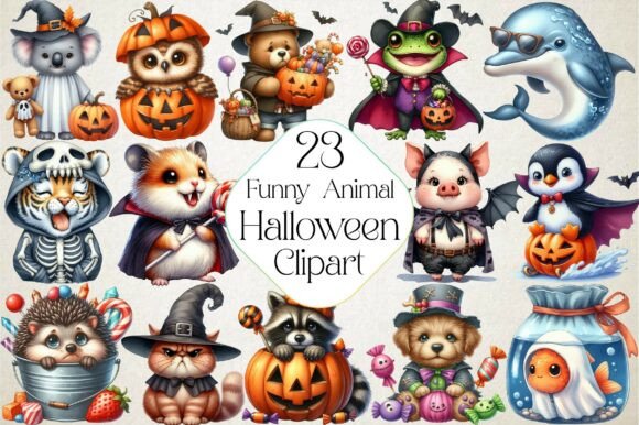 Spooky & Adorable: Your Guide to Funny Halloween Animal Clipart